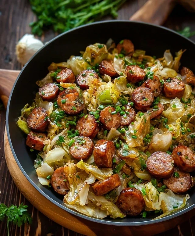 Easy Sausage and Cabbage Stir Fry