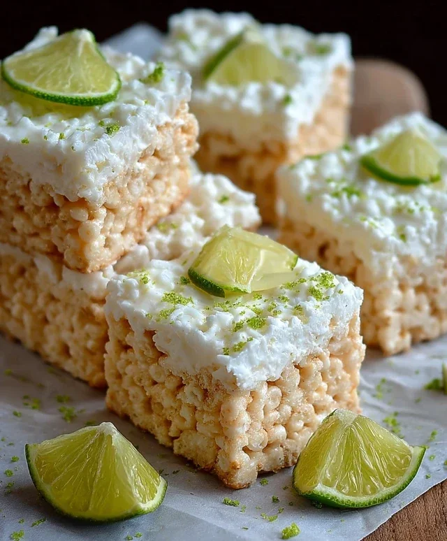 Key Lime Pie Rice Treats