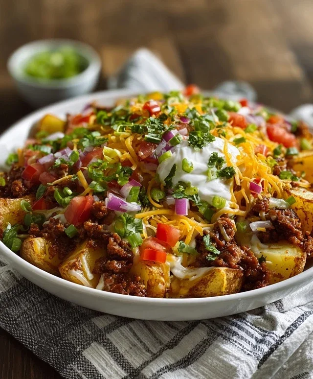 Loaded Potato Taco Bowl