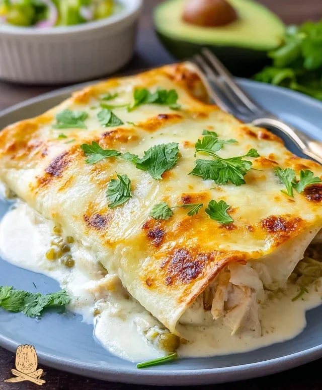 Easy White Chicken Enchiladas