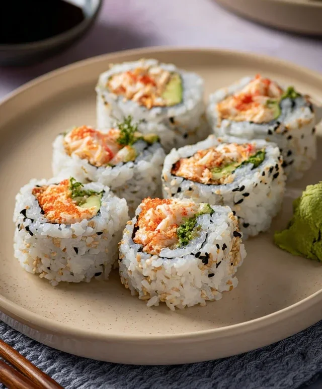 Kani Sushi (Spicy Crab Roll)