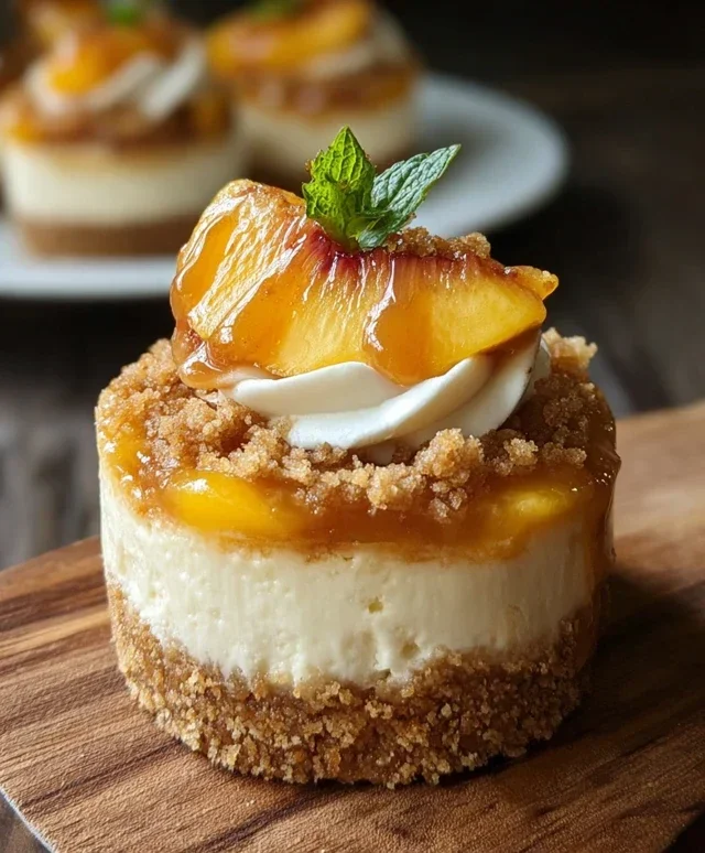 Peach Cobbler Cheesecake