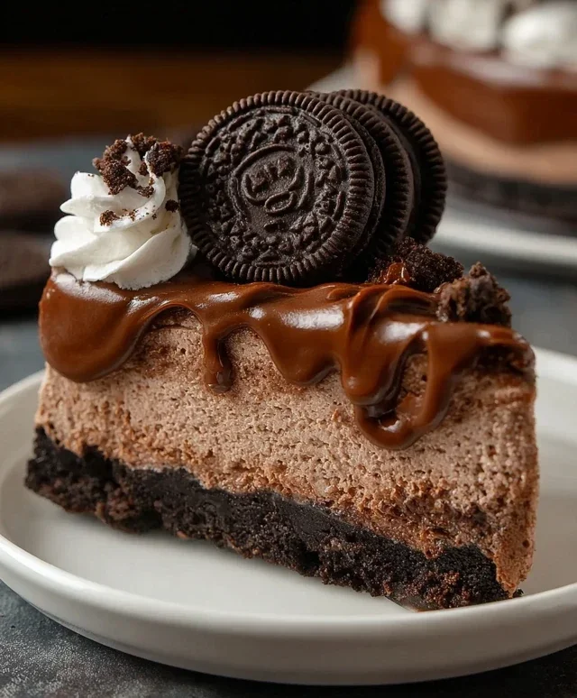 No Bake Oreo Nutella Cheesecake