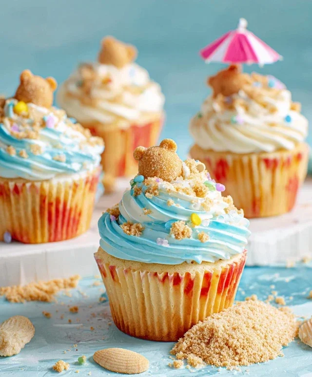 Beach Party Cupcakes