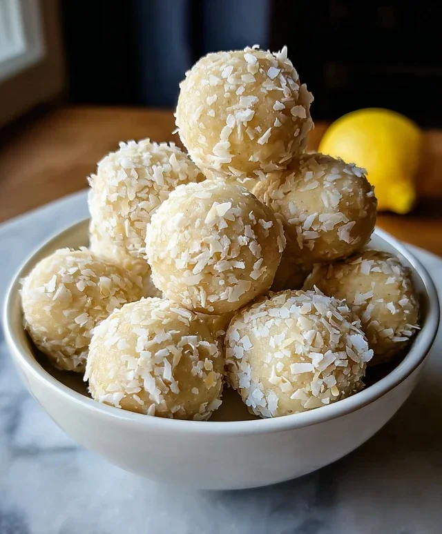 Lemon Coconut Protein Balls