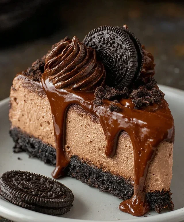 No Bake Oreo Nutella Cheesecake
