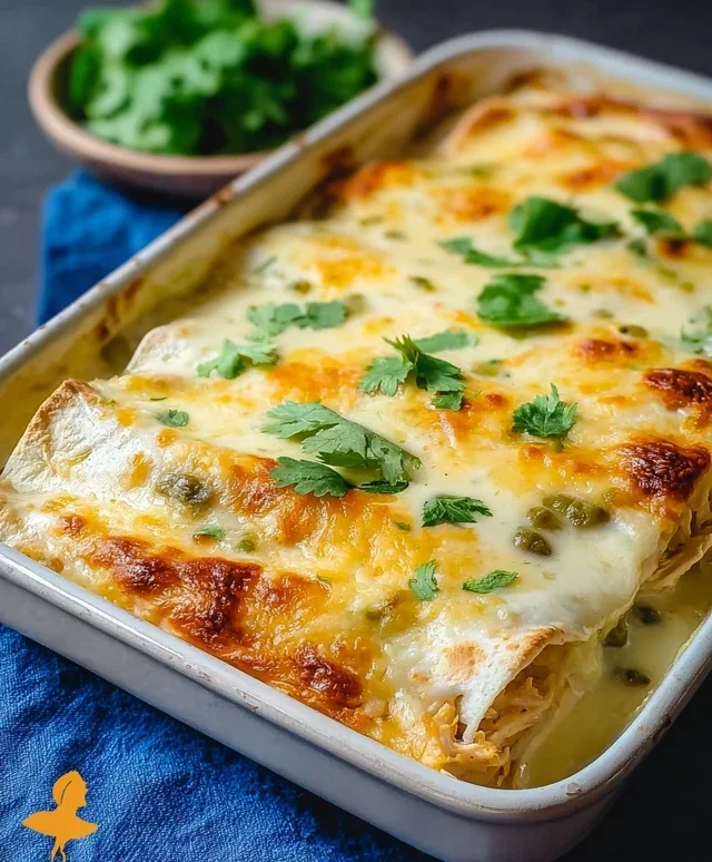Easy White Chicken Enchiladas