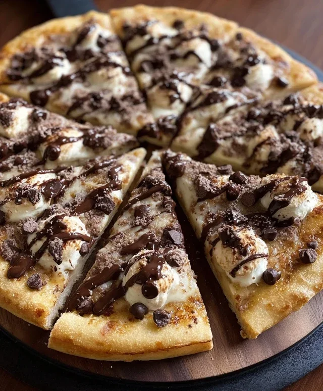 Chocolate Chip Dessert Pizza
