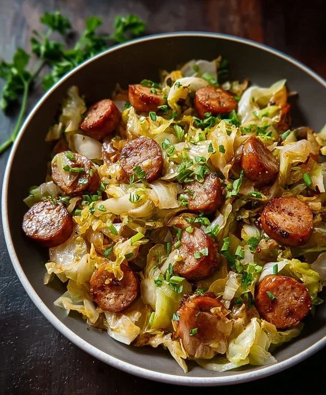 Easy Sausage and Cabbage Stir Fry