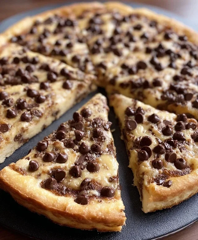Chocolate Chip Dessert Pizza
