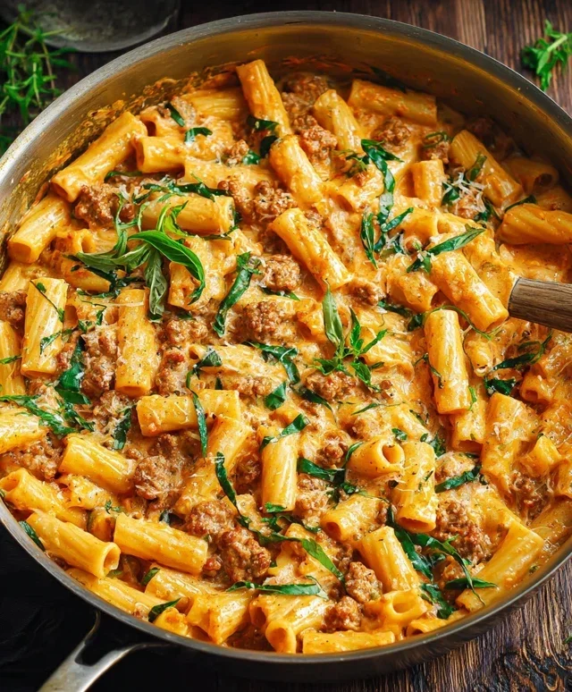 Creamy Sausage Rigatoni (One-Pan, 30-Minute Meal)