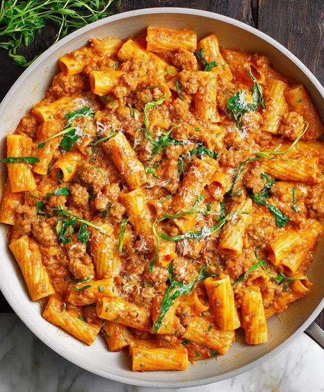 Creamy Sausage Rigatoni (One-Pan, 30-Minute Meal)