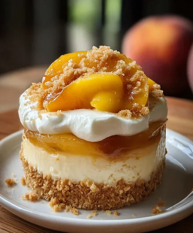 Peach Cobbler Cheesecake