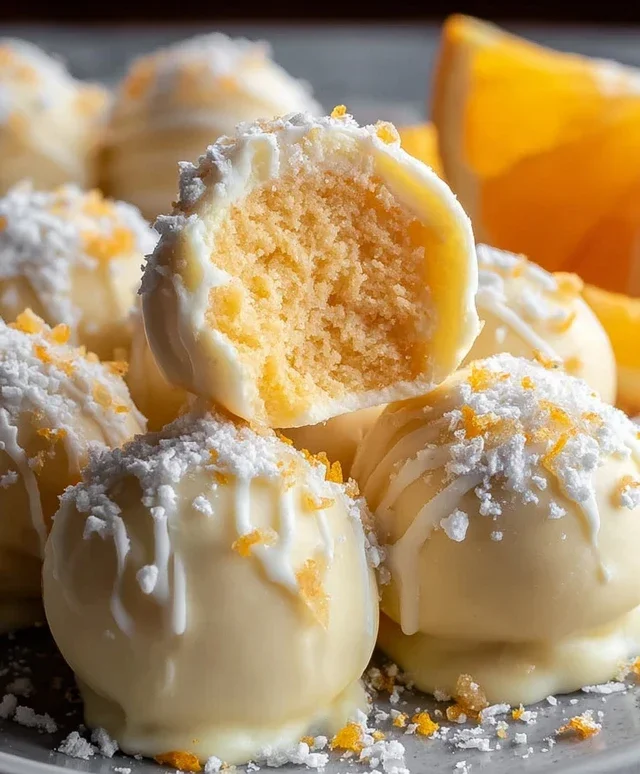 White Chocolate Orange Creamsicle Truffles