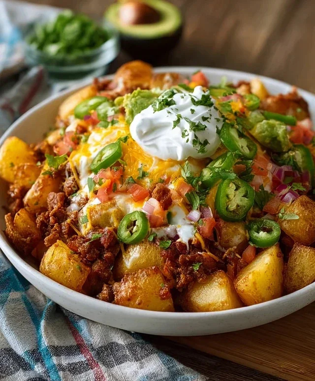 Loaded Potato Taco Bowl