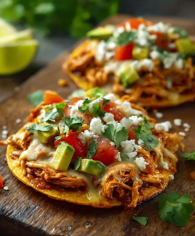 Mexican Rotisserie Chicken Tostadas