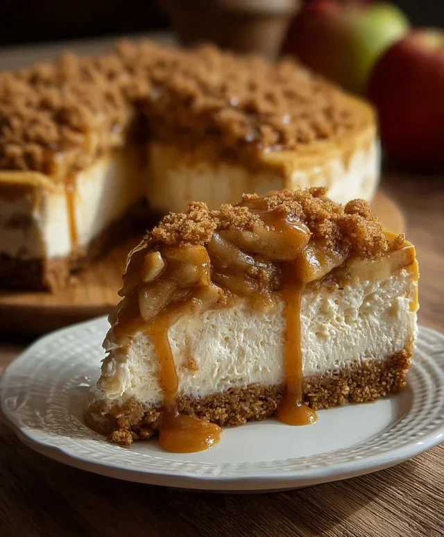No bake Apple pie cheesecake
