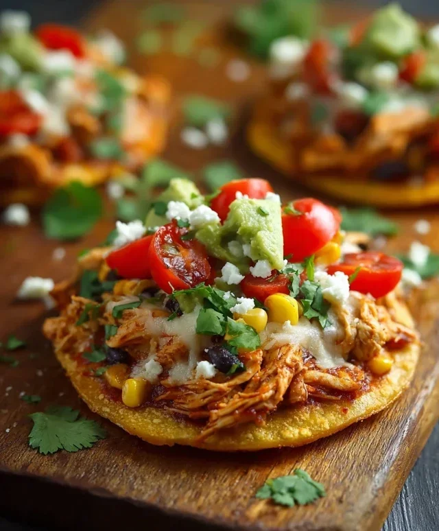 Mexican Rotisserie Chicken Tostadas