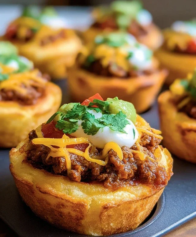 Taco Biscuit Cups