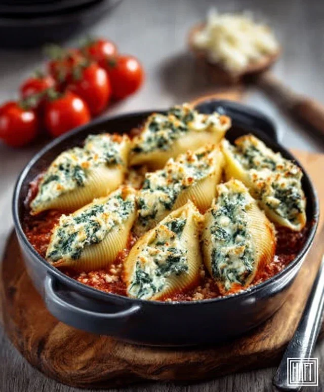 Spinach and Ricotta Stuffed Shells Recipe