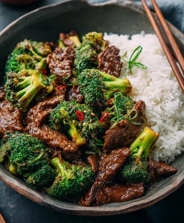 Chinese Beef and Broccoli (牛肉炒西兰花)