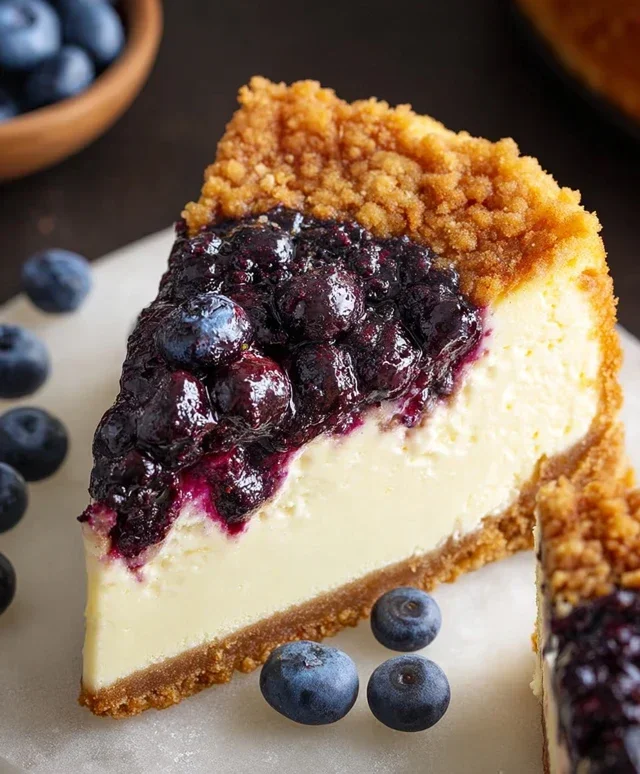 Blueberry Crum extract extractble Cheesecake