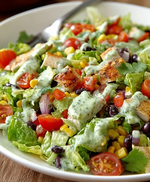 Southwestern Chopped Salad with Cilantro-Lime Dressing