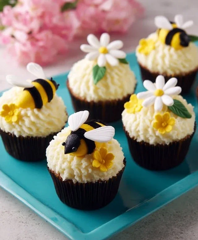 DIY Bumblebee & Flower Cupcakes